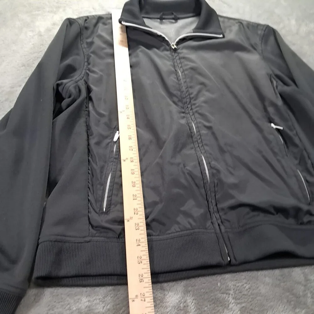 Eddie Bauer Lightweight Lined Jacket Men L Large Gray Full Zip